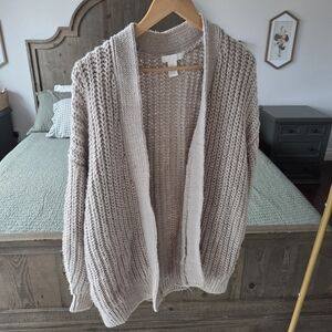 H&M Cream Knit Cardigan